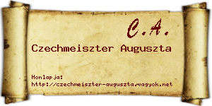 Czechmeiszter Auguszta névjegykártya